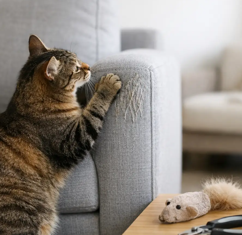 Cat Scratching Behavior Guidance and Furniture Protection Plan