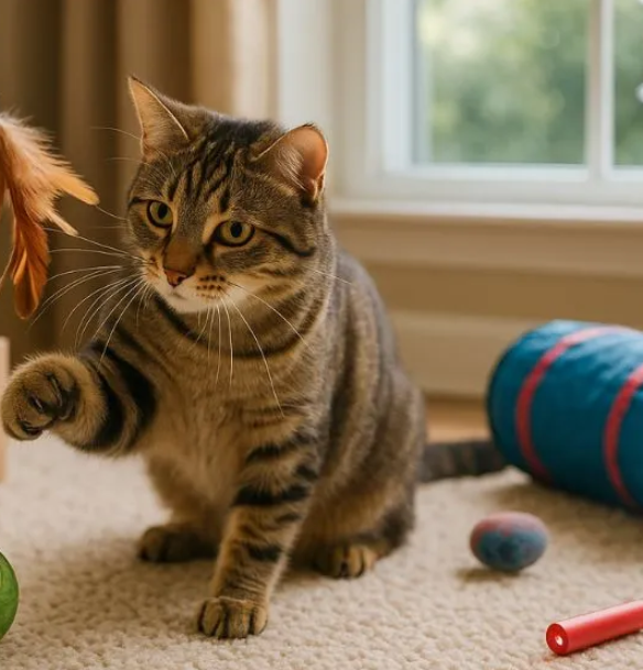 Cat Nighttime Routine Adjustment and Environmental Enrichment Plan